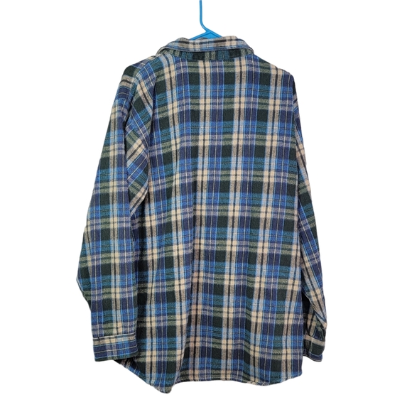 OshKosh B'Gosh Vintage Heavy Thick Fall Winter Button Down Flannel Shirt XLT - Picture 2 of 13